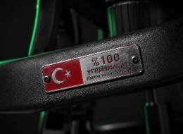 Yerli üretim oyuncu koltuğu etiketi