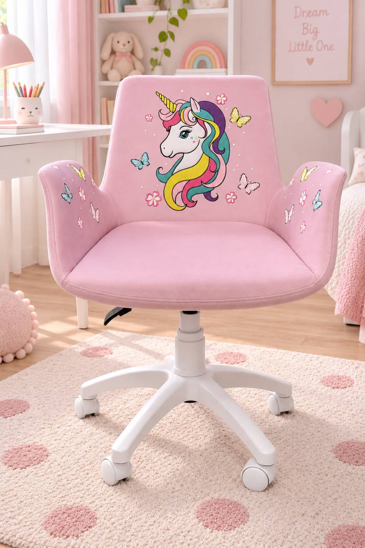 Unicorn Kids Çalışma Koltuğu – Pembe