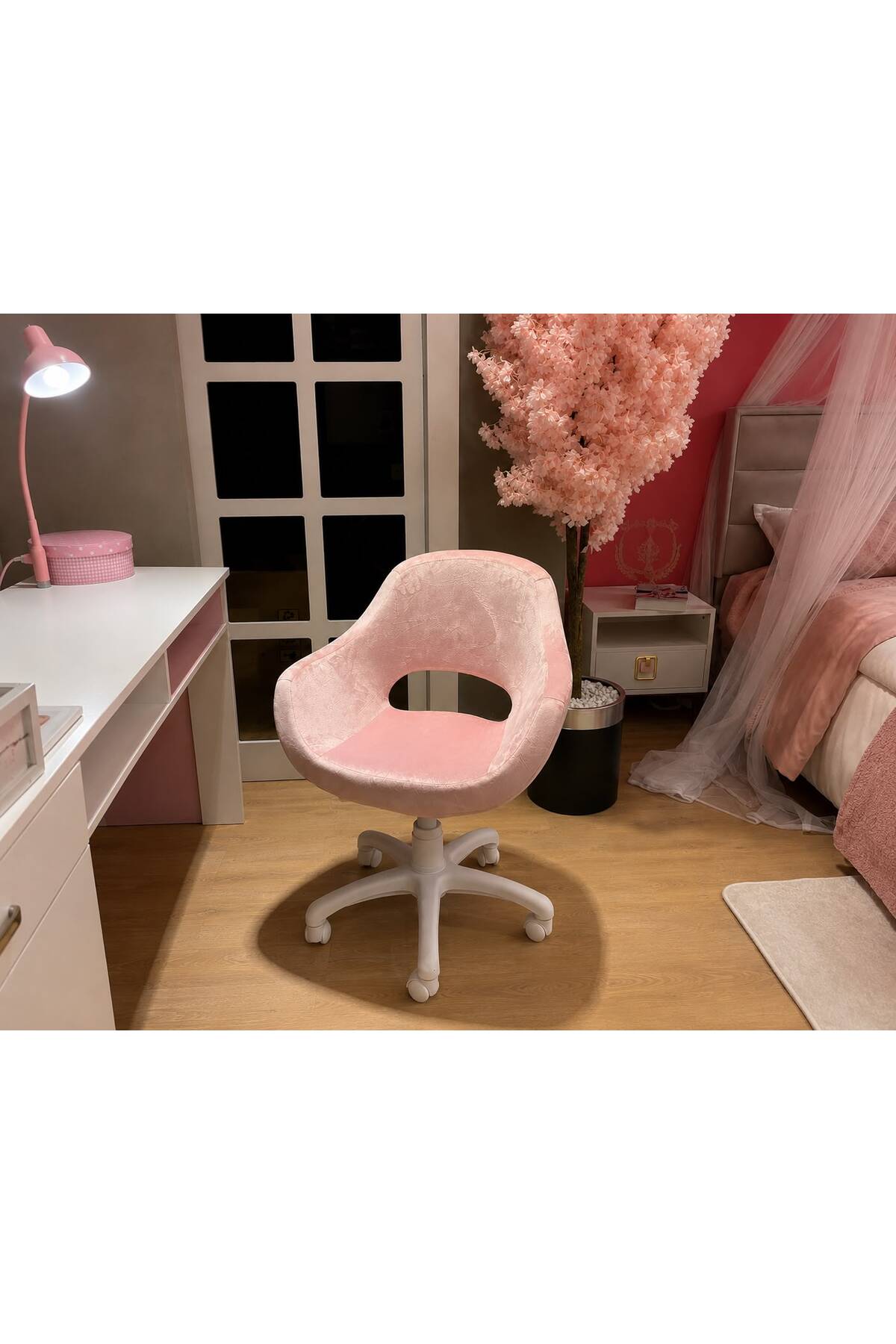 GM-52 Bilgisayar ve Çalışma Koltuğu – Pembe görsel 2