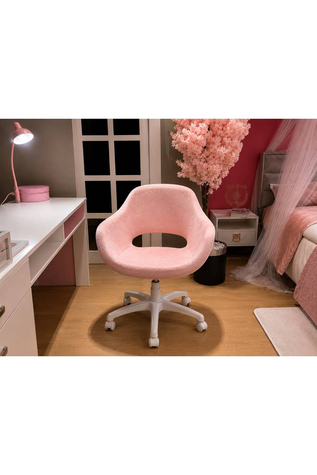 GM-52 Bilgisayar ve Çalışma Koltuğu – Pembe