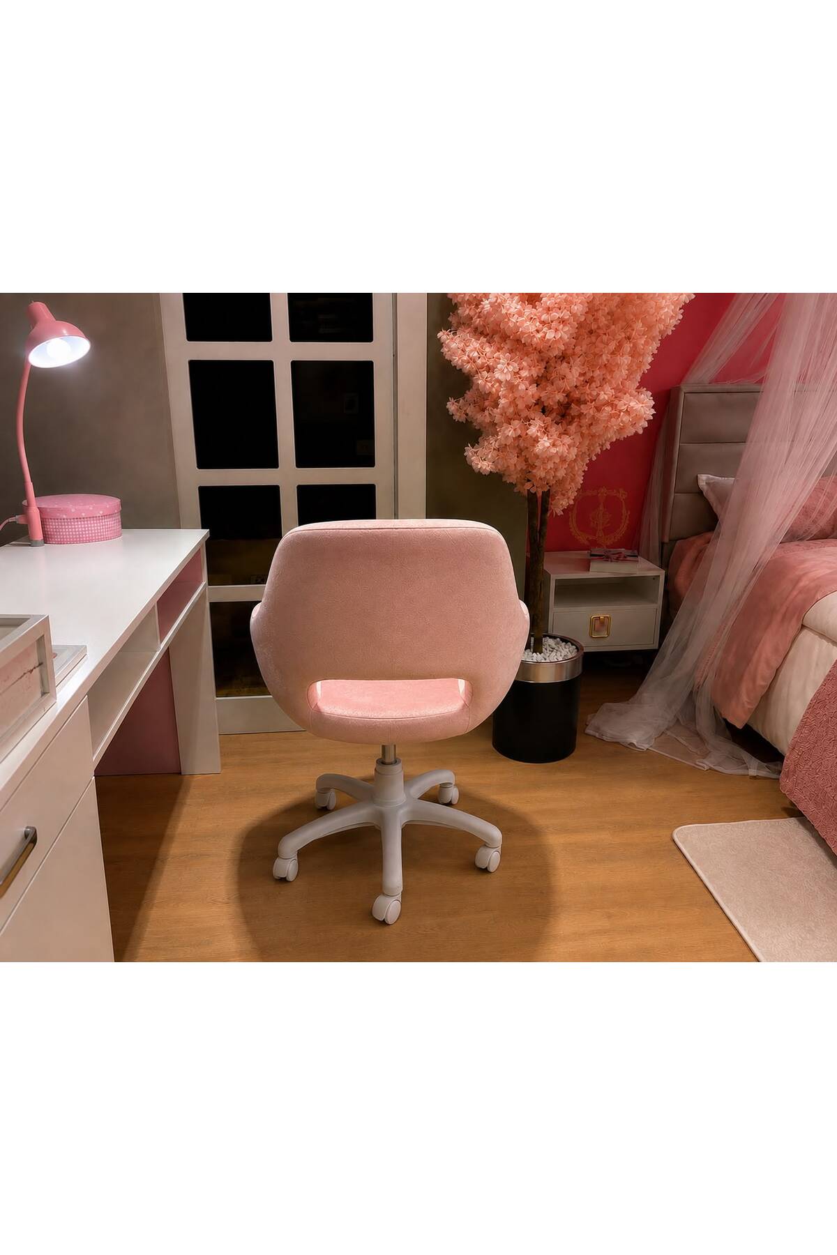 GM-52 Bilgisayar ve Çalışma Koltuğu – Pembe görsel 3