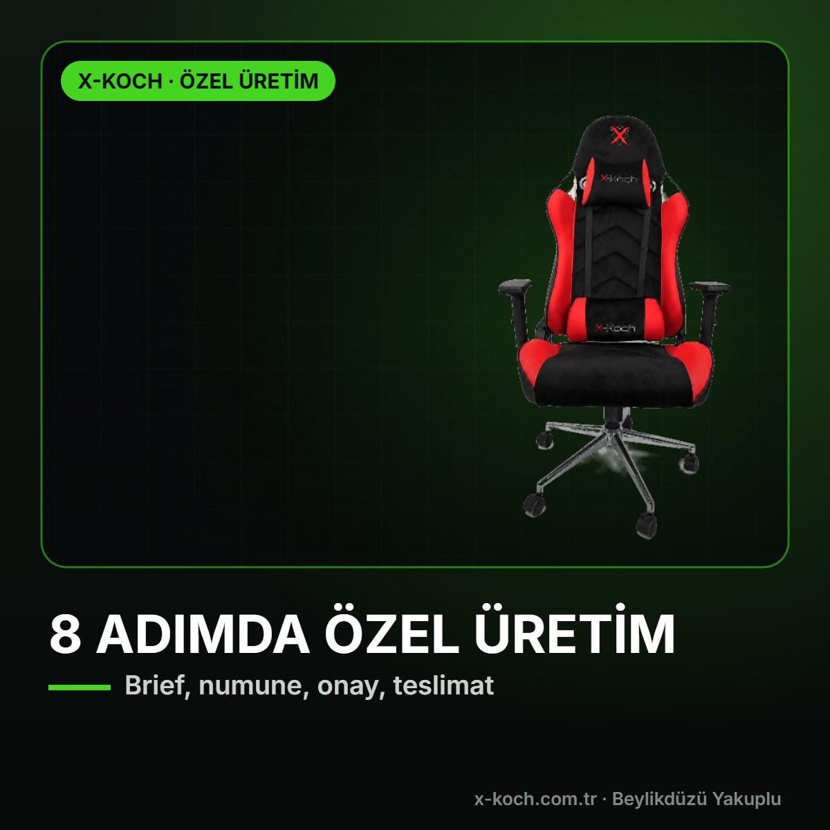 Özel Üretim Oyuncu Koltuğu Siparişi: Brief'ten Teslimata 8 Adım (2026)