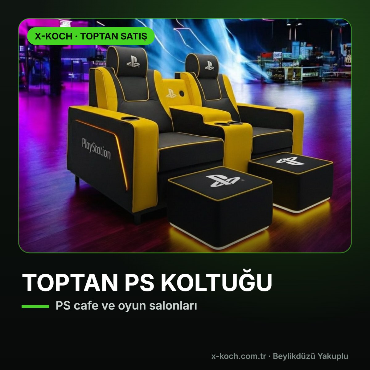 Toptan PlayStation Koltuğu: PS Cafe ve Oyun Salonları İçin Toplu Alım (2026)
