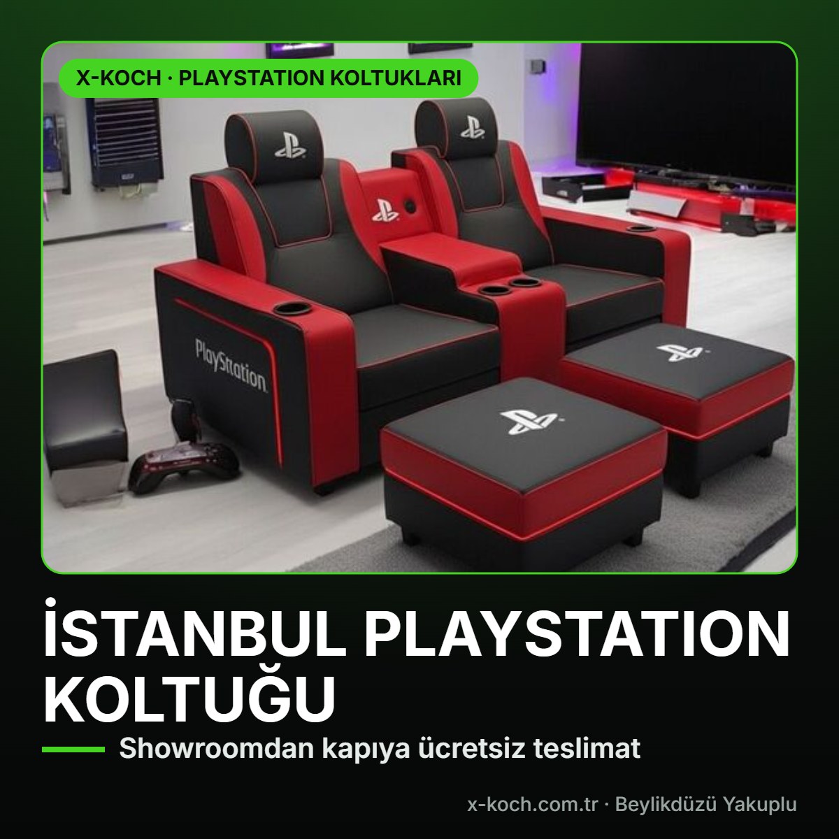 İstanbul PlayStation Koltuğu: Showroomda Dene, Ücretsiz Teslim Al (2026)