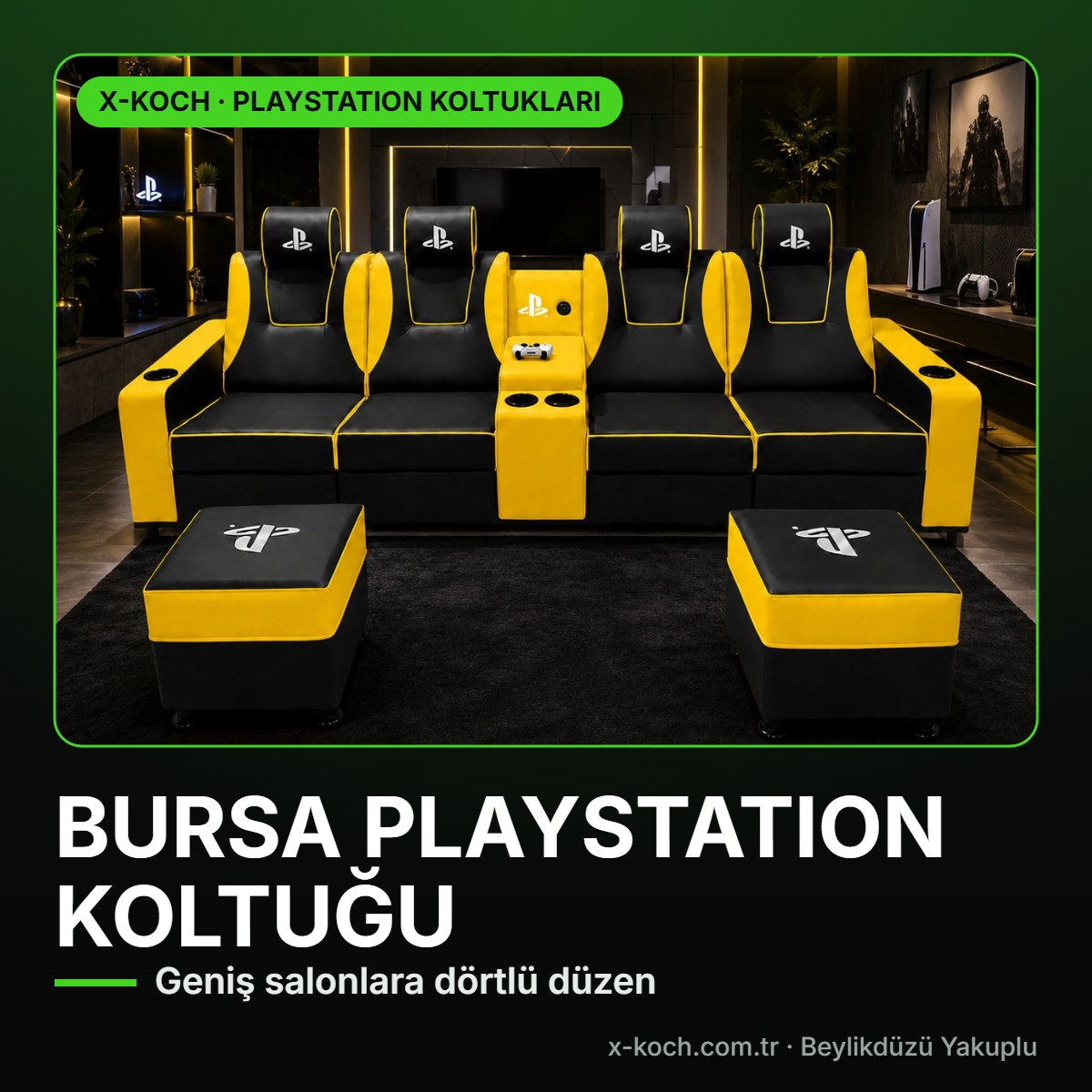 Bursa PlayStation Koltuğu: Aile Salonundan Dinlenme Odasına Rehber 2026