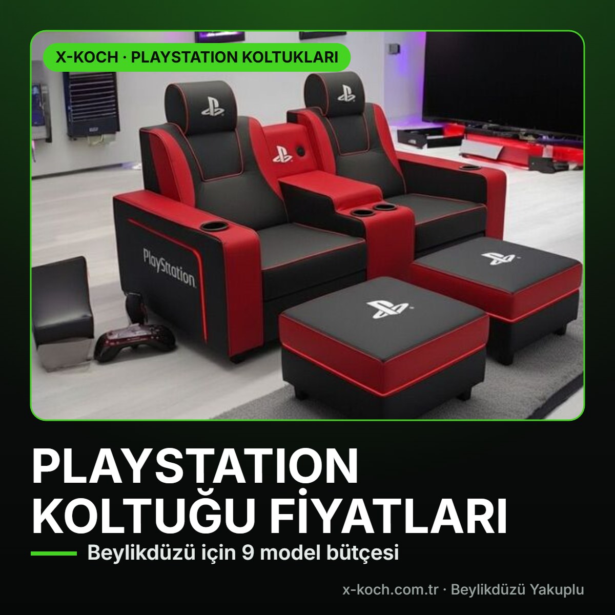 Beylikdüzü PlayStation Koltuğu Fiyatları 2026: 9 Model, Ev ve PS Kafe Bütçesi