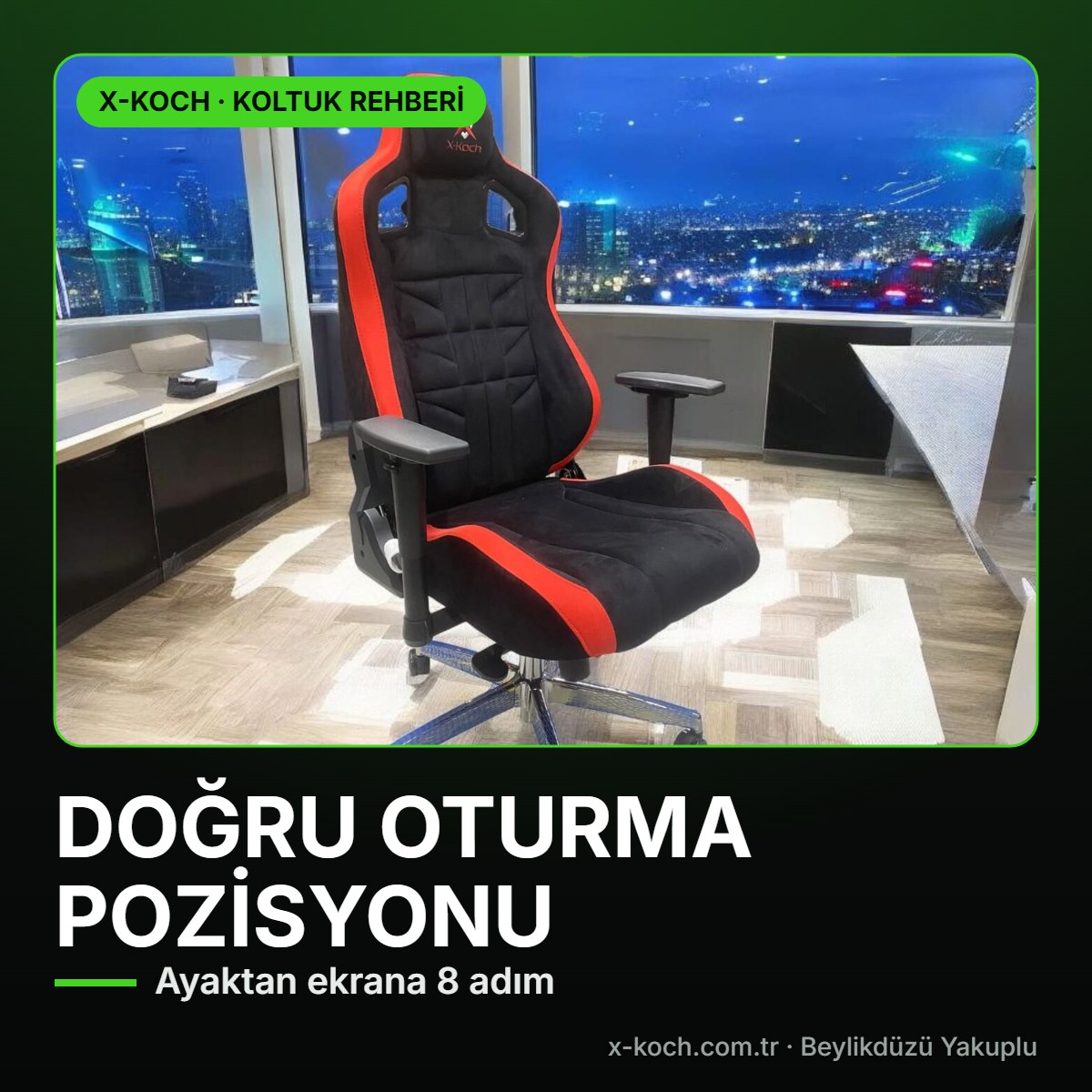 Bilgisayar Başında Doğru Oturma: Ayaktan Ekrana 8 Adımlı Pozisyon Rehberi