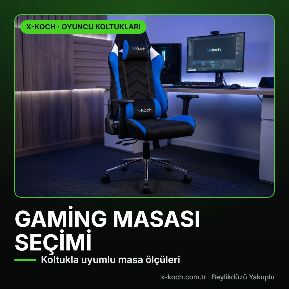 Gaming Masası Seçimi: Koltukla Uyumlu Yükseklik, Derinlik ve Ölçü 2026