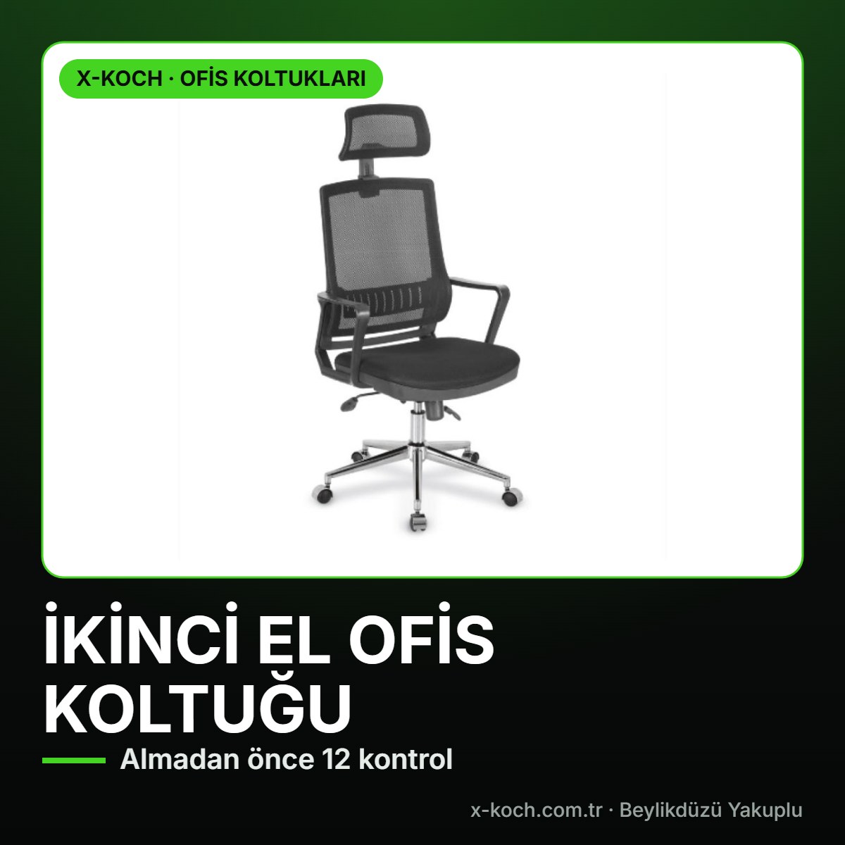 İkinci El Ofis Koltuğu Alırken Dikkat: 12 Maddelik Kontrol Listesi