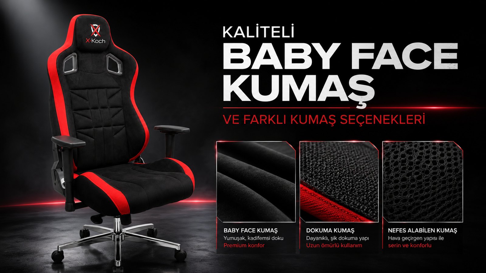 ELF PRO Oyuncu Koltuğu - Kaliteli deri ve farklı kumaş seçenekleri