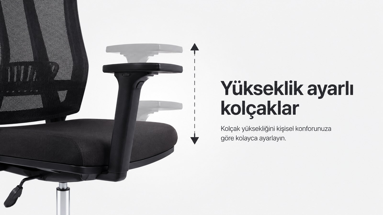 Eden Ofis Koltuğu - Yükseklik ayarlı kolçaklar