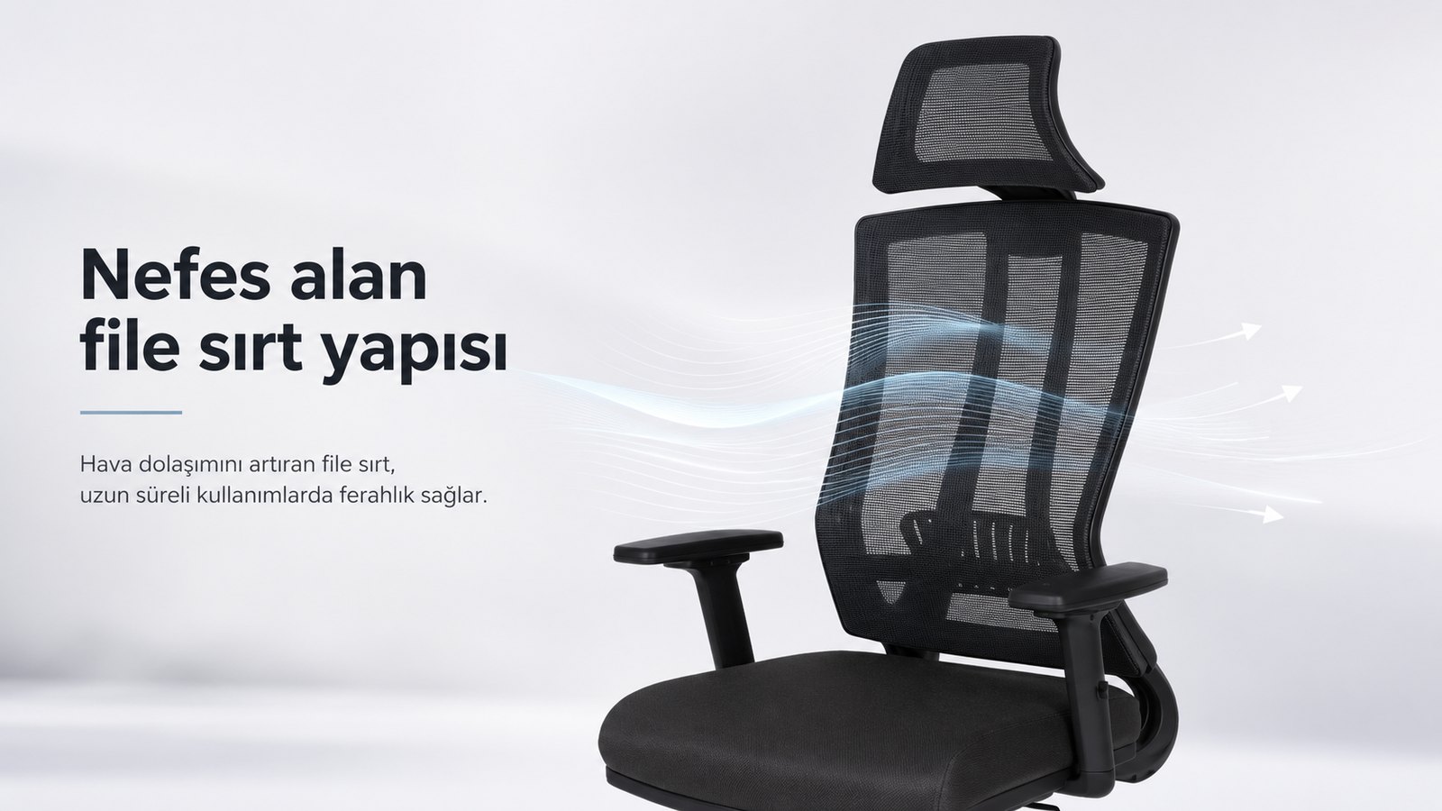 Eden Ofis Koltuğu - Nefes alan file sırt yapısı