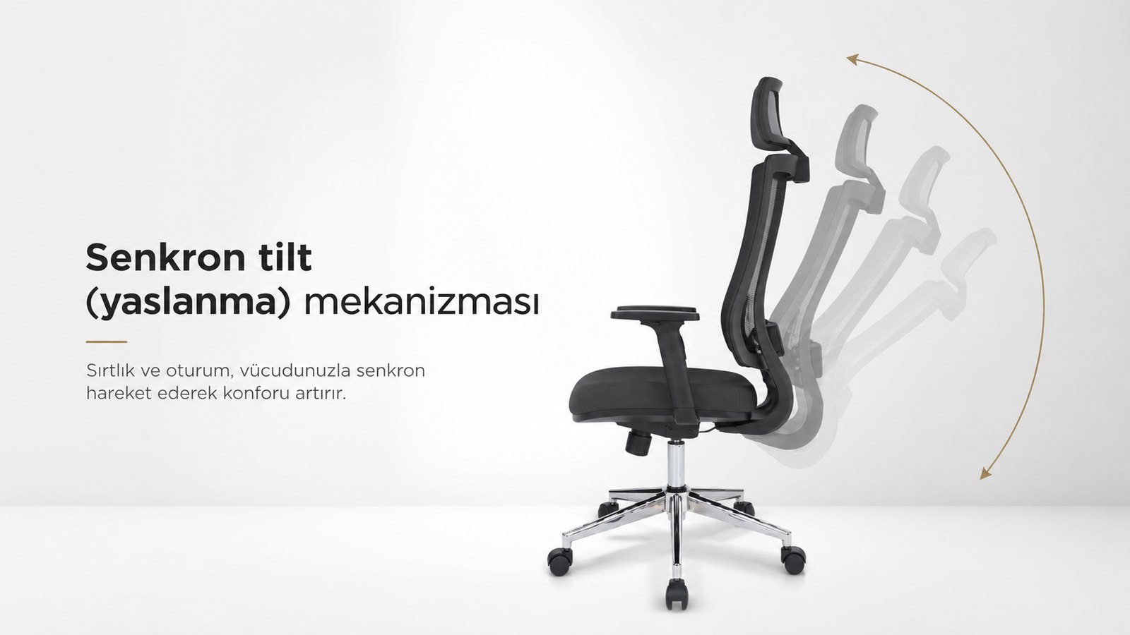 Eden Ofis Koltuğu - Senkron tilt (yaslanma) mekanizması