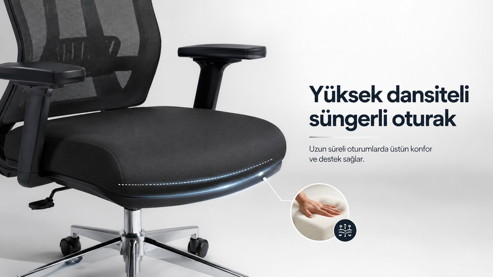 Eden Ofis Koltuğu - Yüksek dansiteli süngerli oturak