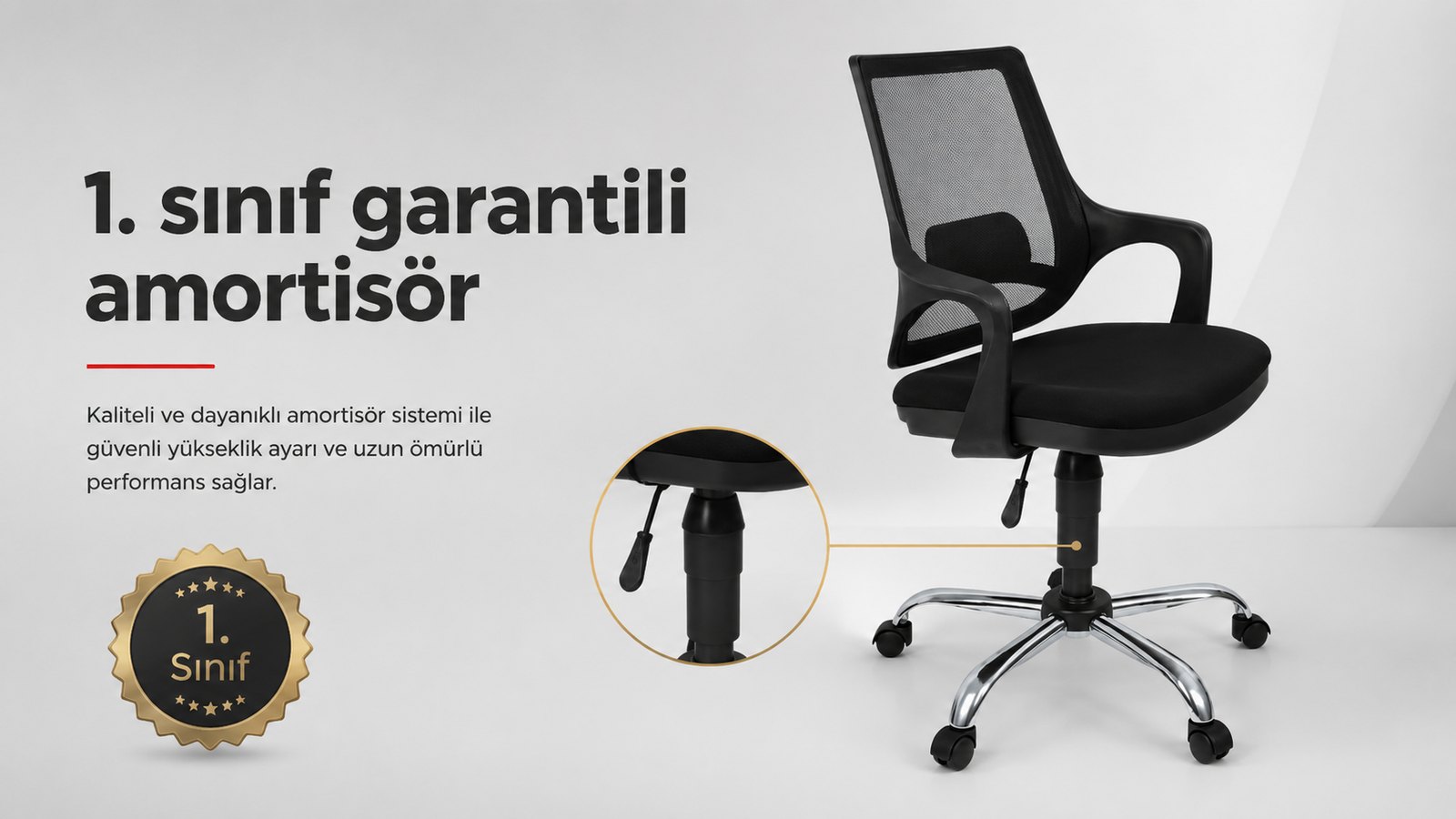 Porto Ofis Koltuğu - 1. sınıf garantili amortisör