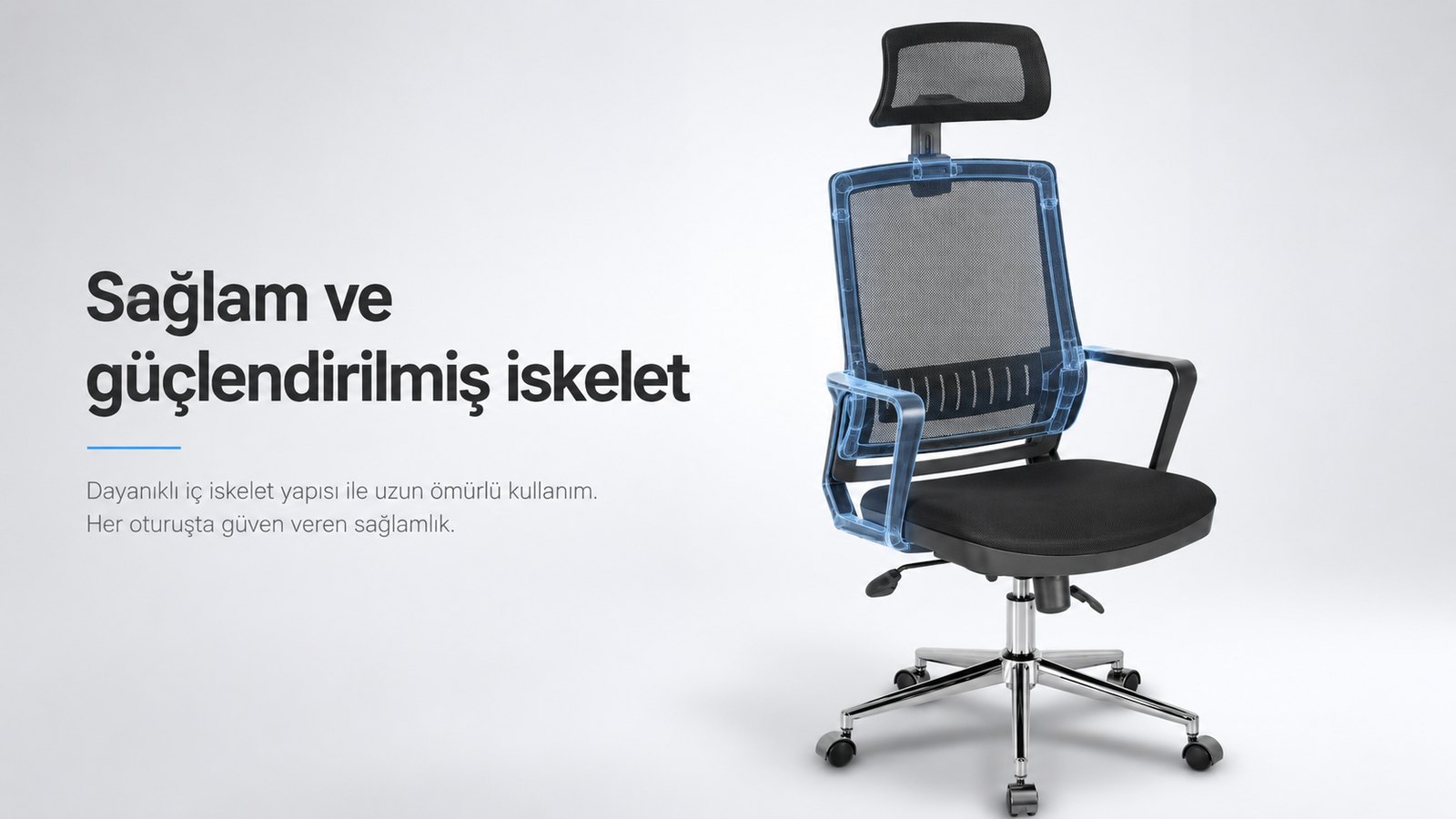 Power Ofis Koltuğu - Sağlam ve güçlendirilmiş iskelet