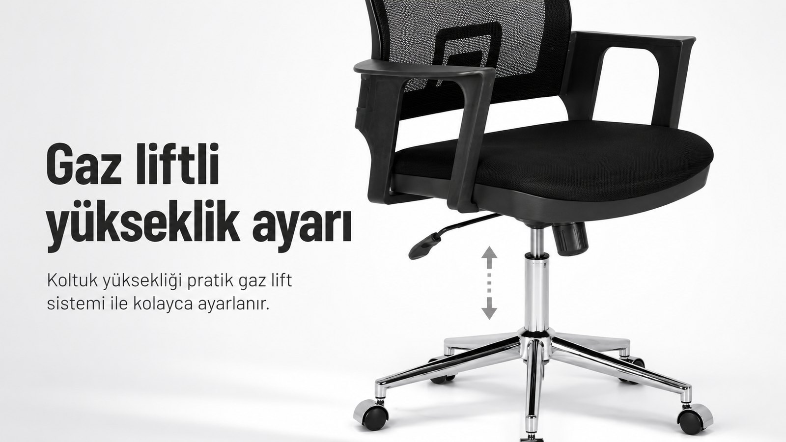 Rita Ofis Koltuğu - Gaz liftli yükseklik ayarı