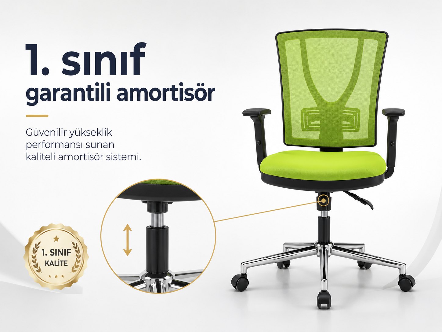 İbiza Ofis Koltuğu - 1. sınıf garantili amortisör