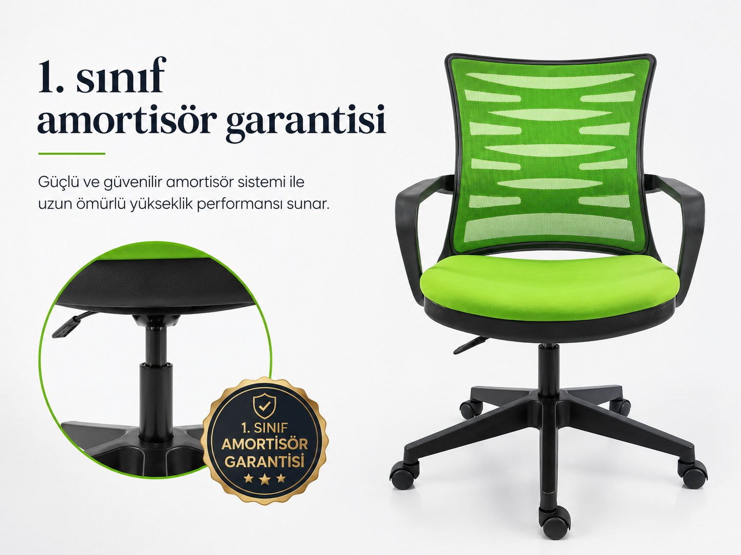 Rio Ofis Koltuğu - Gaz liftli yükseklik ayarı