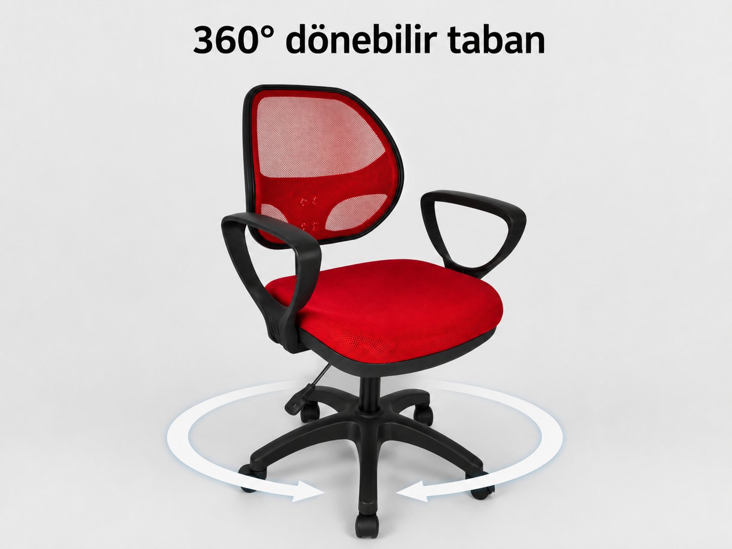 Milano Ofis Koltuğu - Krom veya plastik 5 ayaklı taban