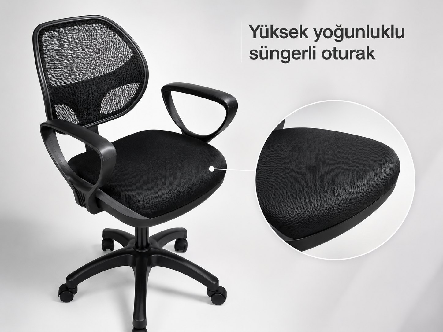 Milano Sport Ofis Koltuğu - Yüksek yoğunluklu süngerli oturak