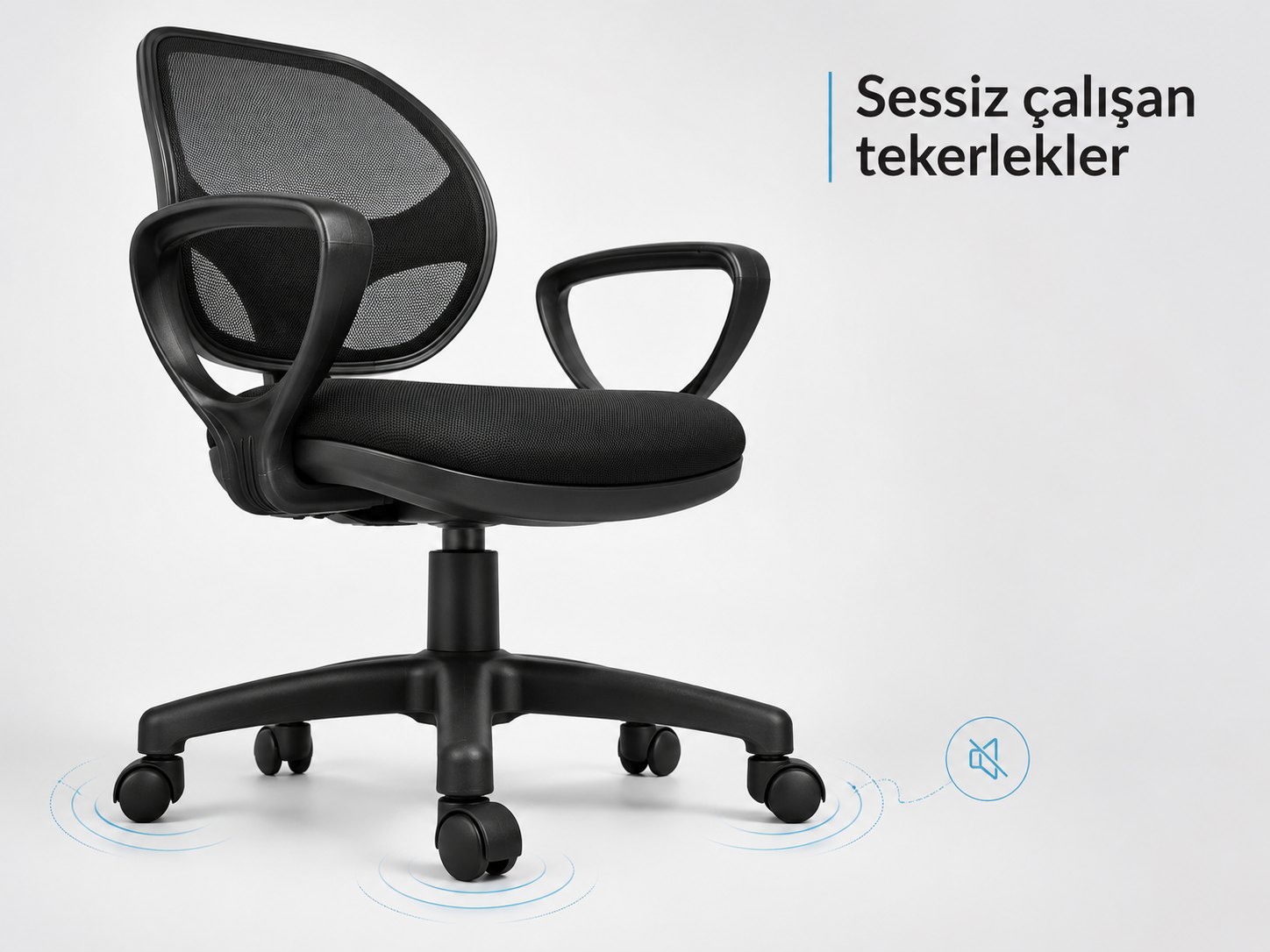 Milano Sport Ofis Koltuğu - Sessiz çalışan tekerlekler
